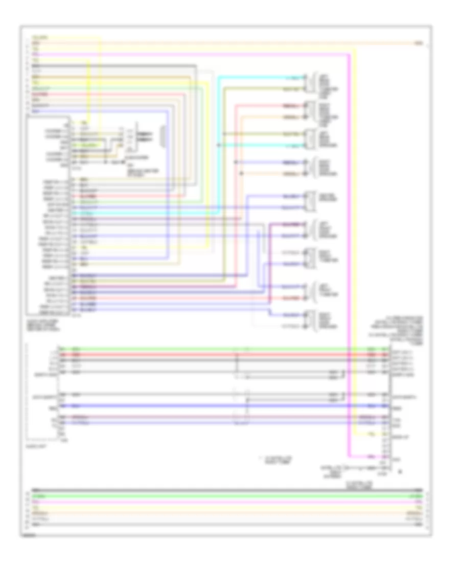 Premium Radio Wiring Diagram, with Navigation (2 of 3) for Nissan Titan LE 2007