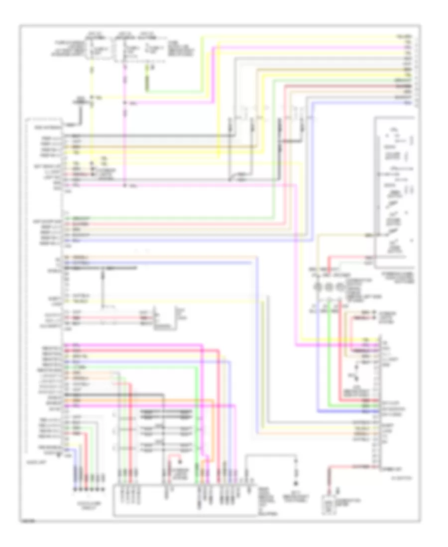 Premium Radio Wiring Diagram, without Navigation (1 of 2) for Nissan Titan LE 2007