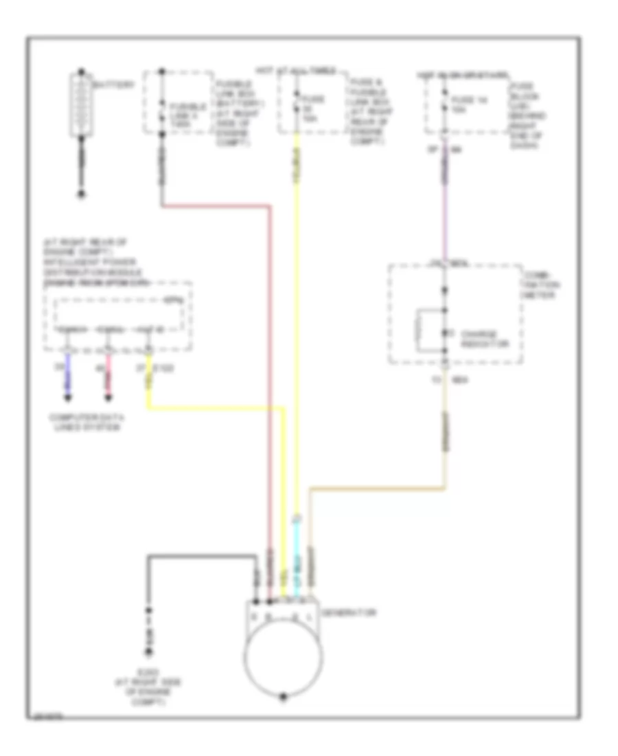 Charging Wiring Diagram for Nissan Titan LE 2007