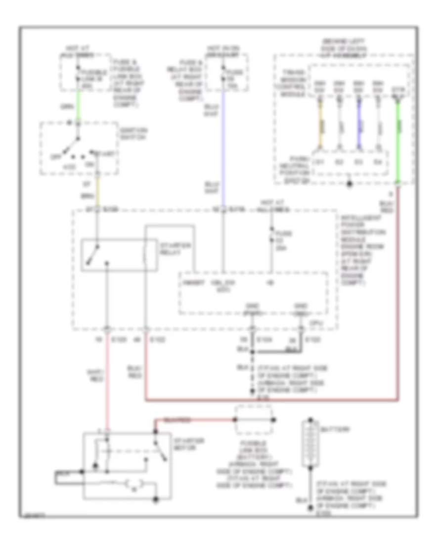 Starting Wiring Diagram for Nissan Titan LE 2007