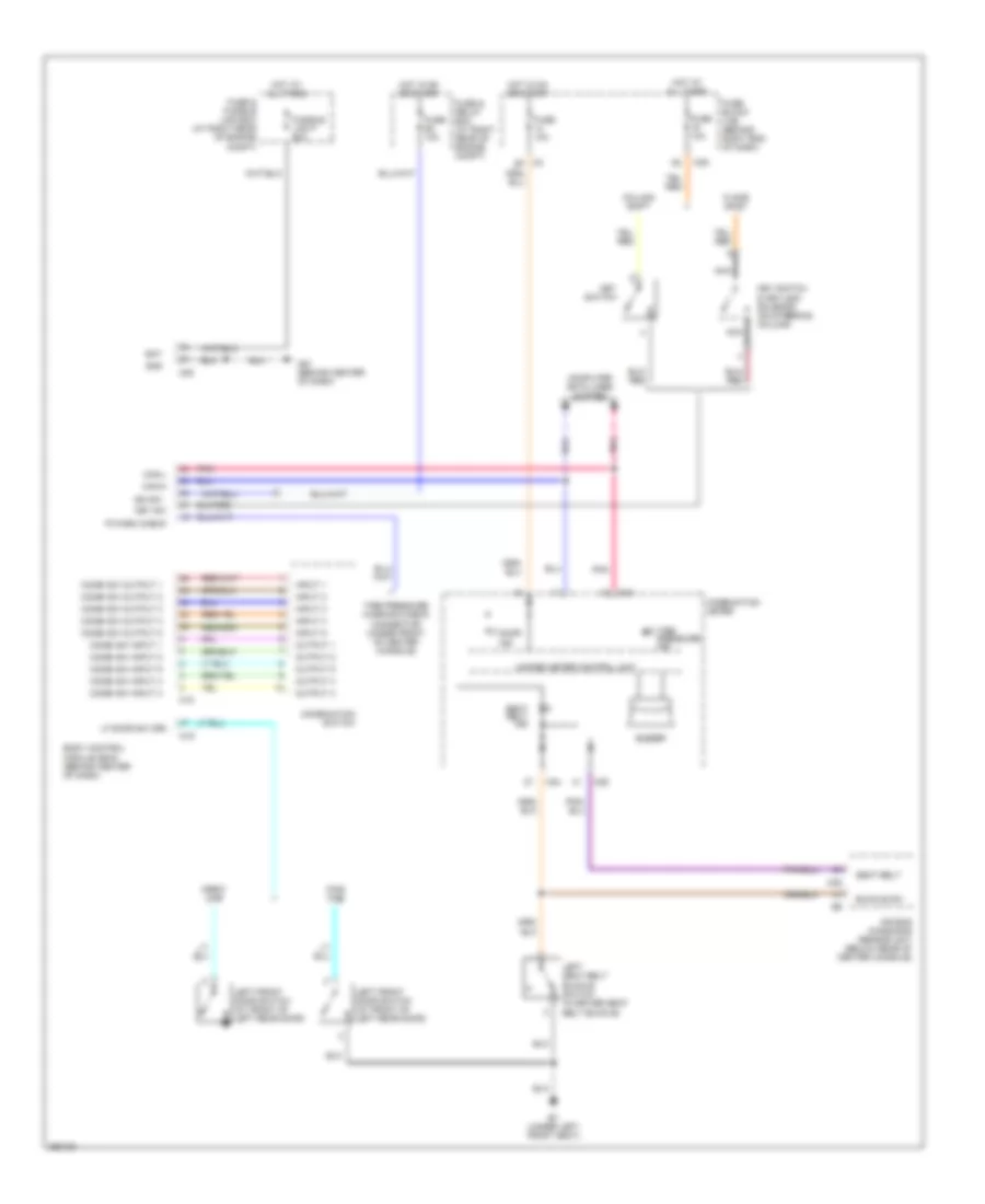 Warning Systems Wiring Diagram for Nissan Titan LE 2007