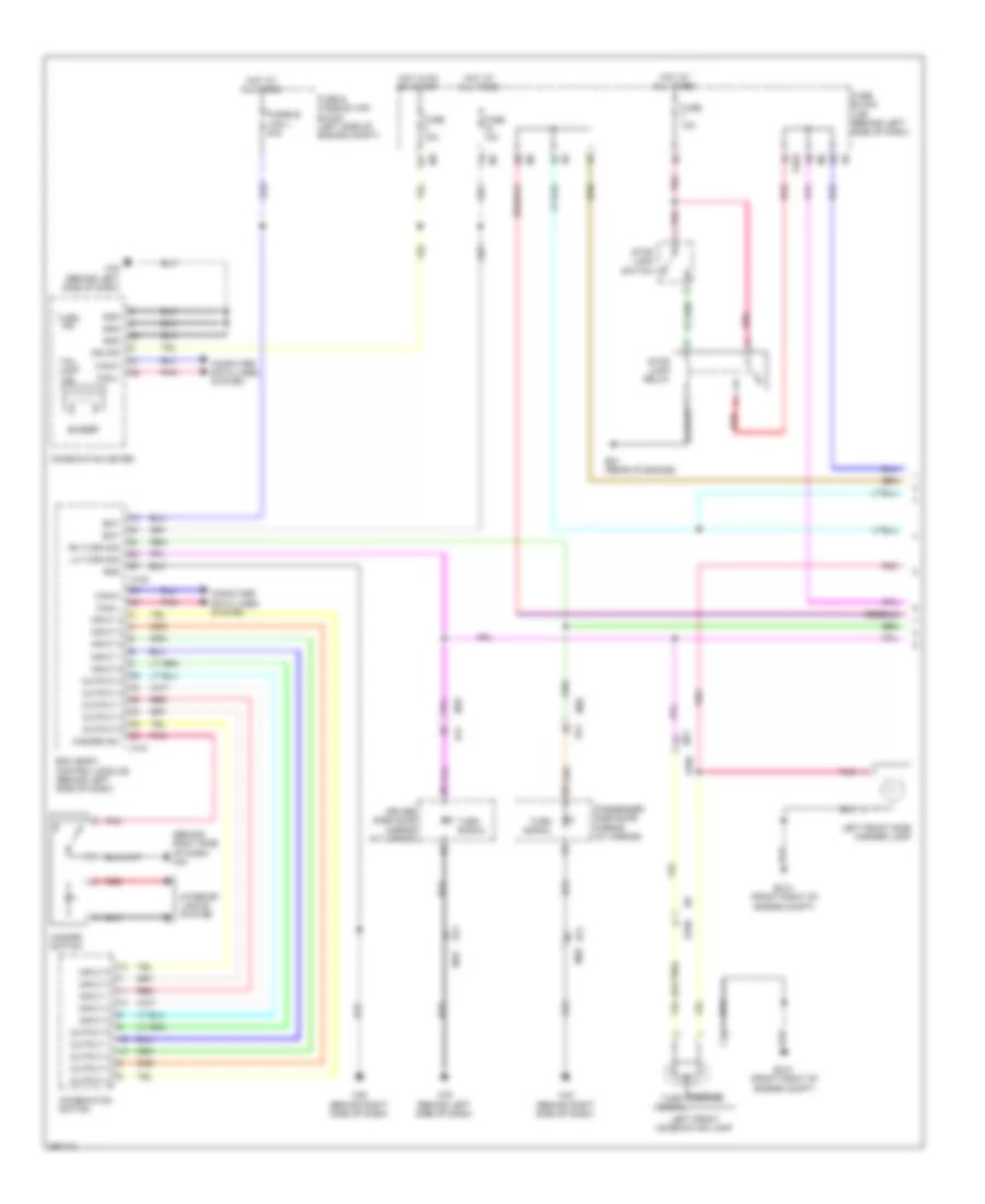 Exterior Lamps Wiring Diagram 1 of 2 for Nissan Quest SV 2014