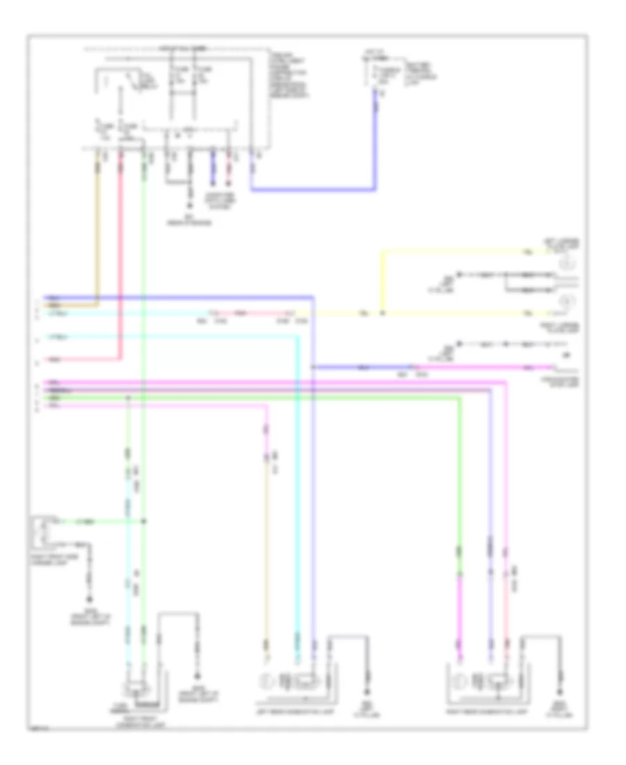 Exterior Lamps Wiring Diagram 2 of 2 for Nissan Quest SV 2014