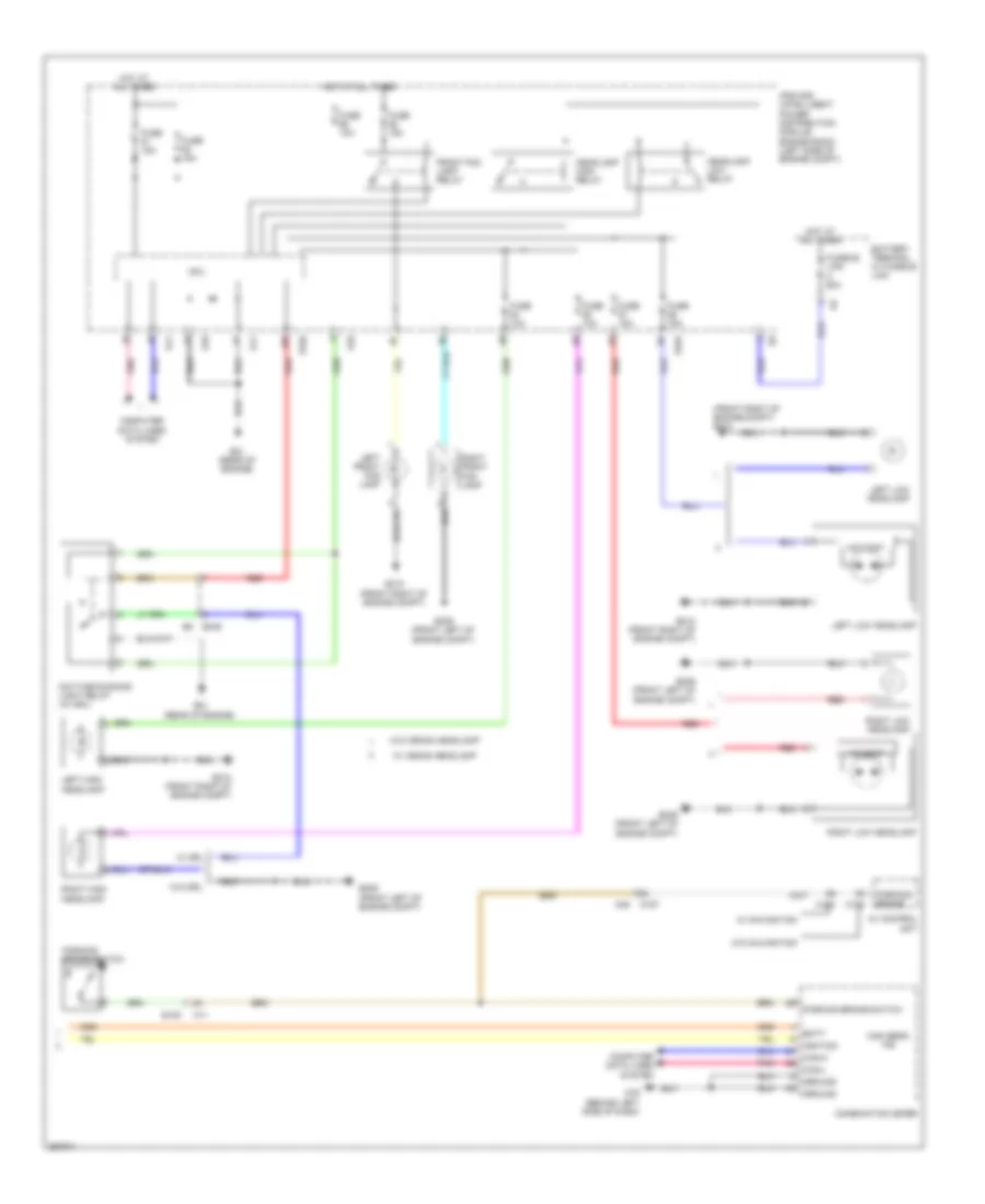 Headlights Wiring Diagram (2 of 2) for Nissan Quest SV 2014