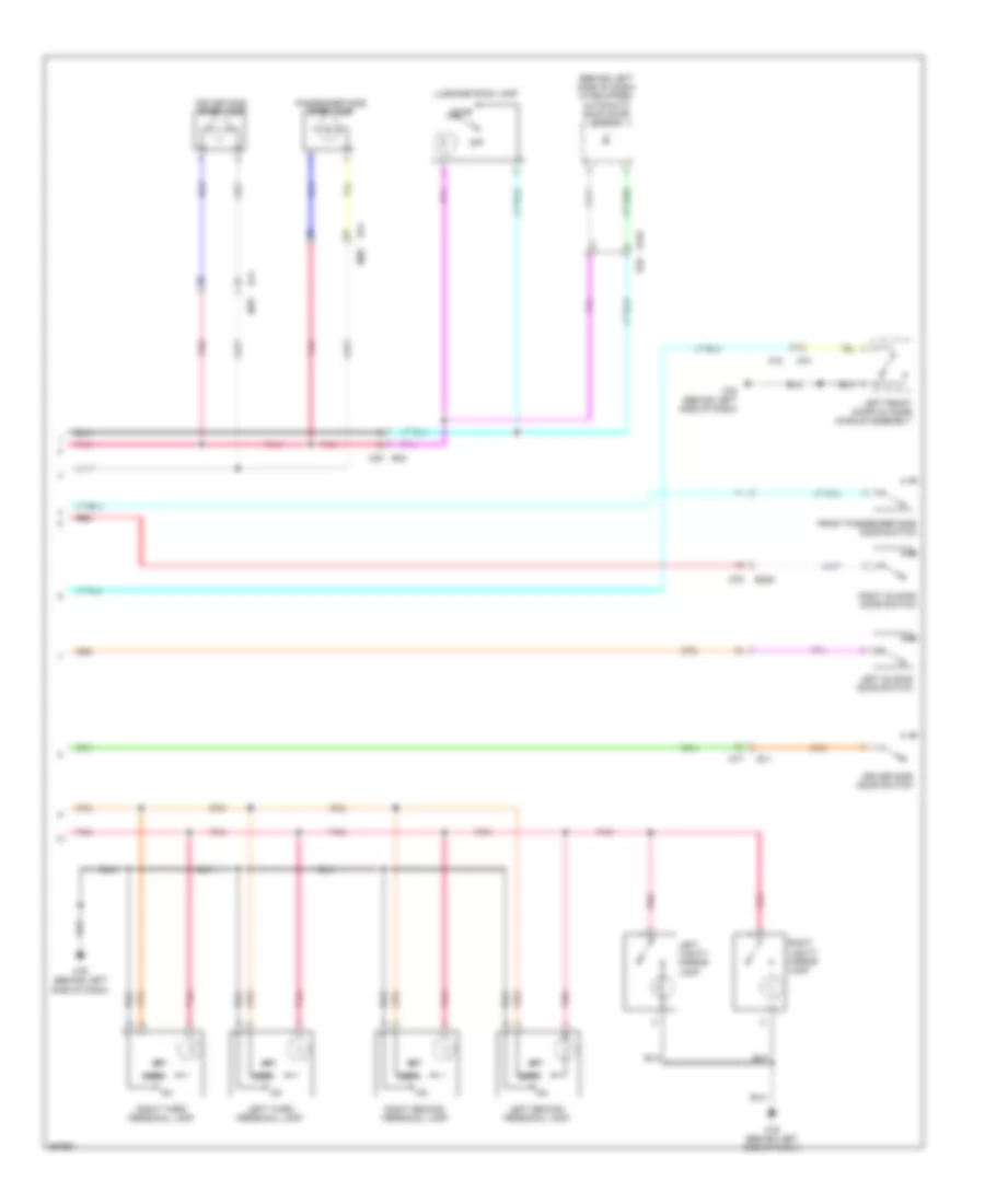 Courtesy Lamps Wiring Diagram 2 of 2 for Nissan Quest SV 2014