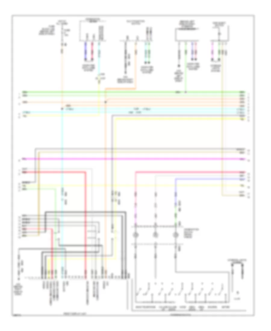 Navigation Wiring Diagram (2 of 6) for Nissan Quest SV 2014