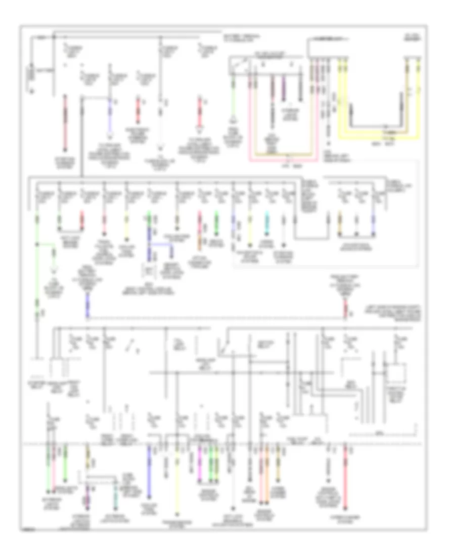 Power Distribution Wiring Diagram 1 of 2 for Nissan Quest SV 2014