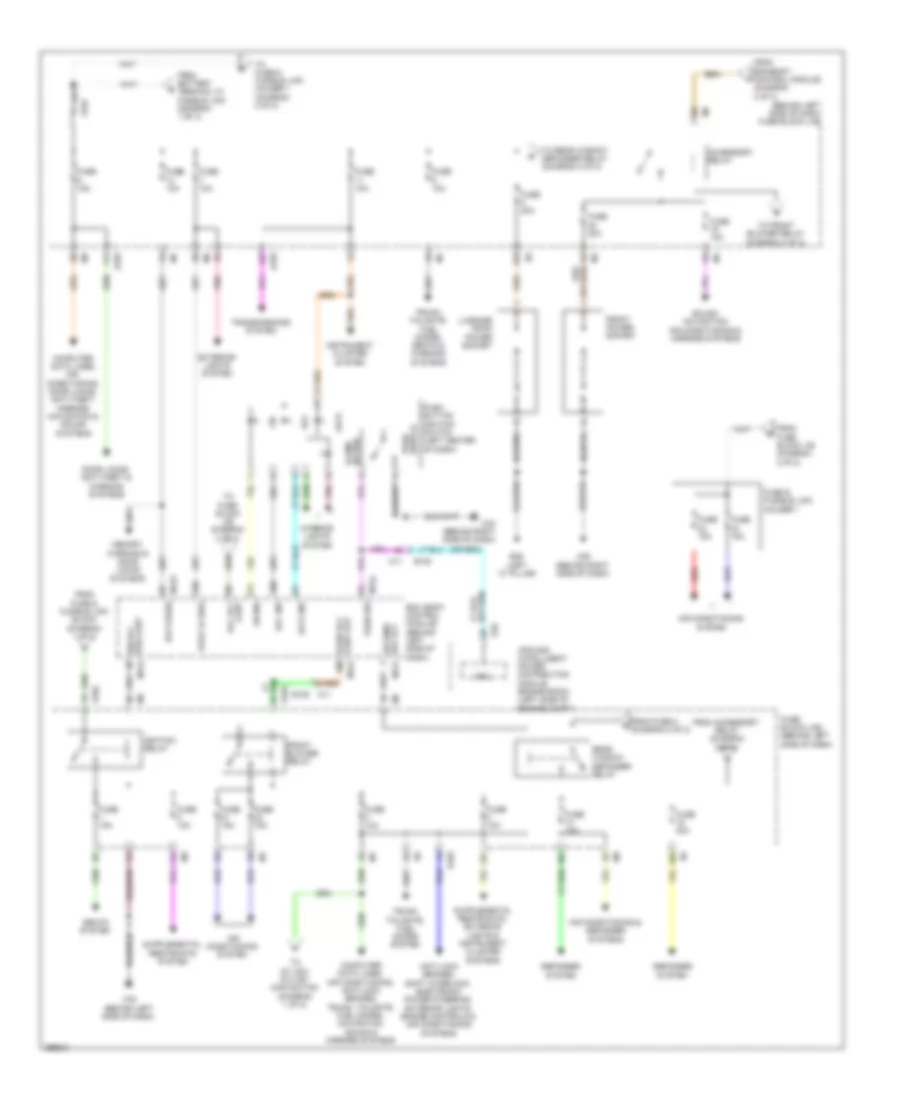 Power Distribution Wiring Diagram 2 of 2 for Nissan Quest SV 2014