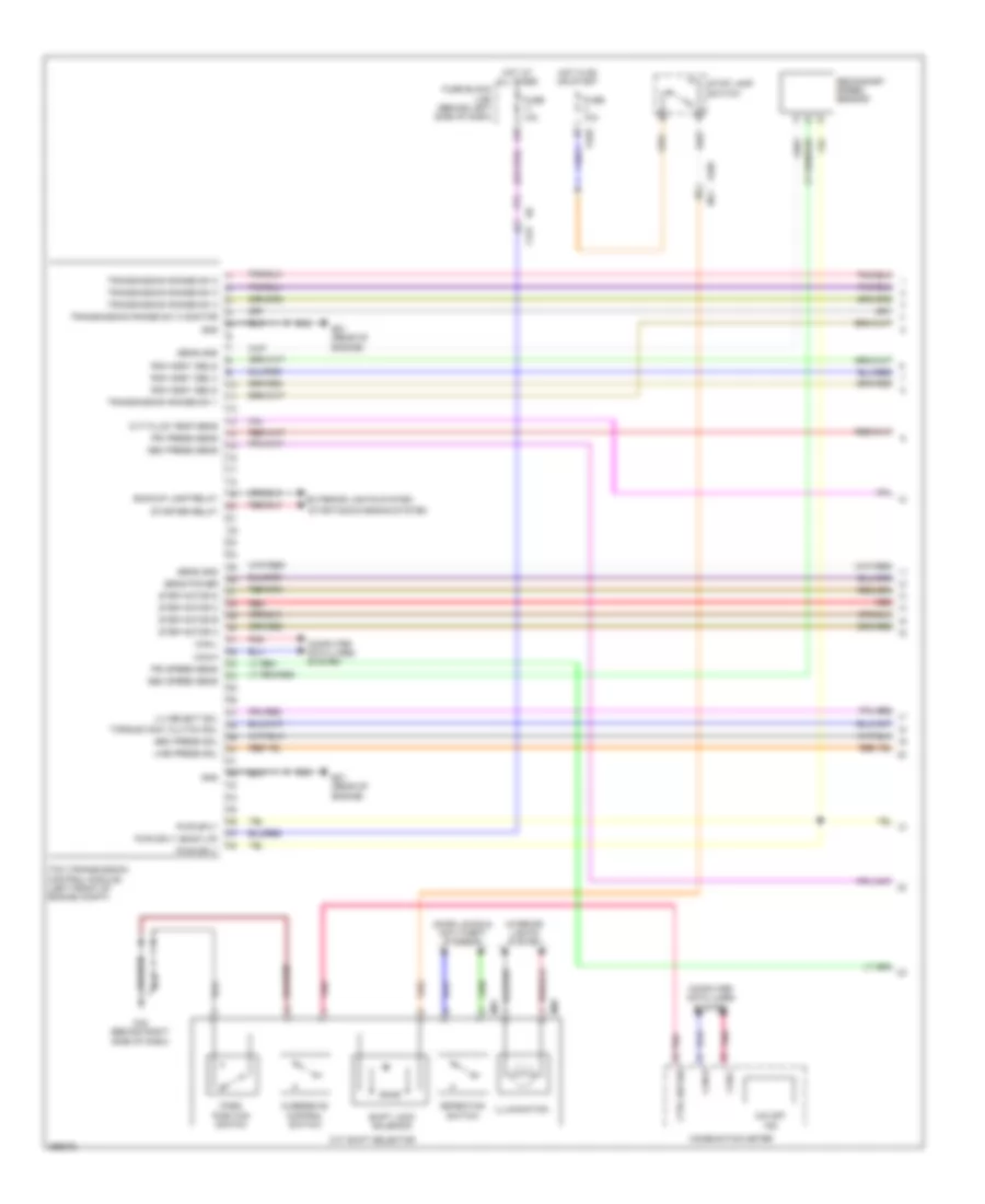 Transmission Wiring Diagram 1 of 2 for Nissan Quest SV 2014