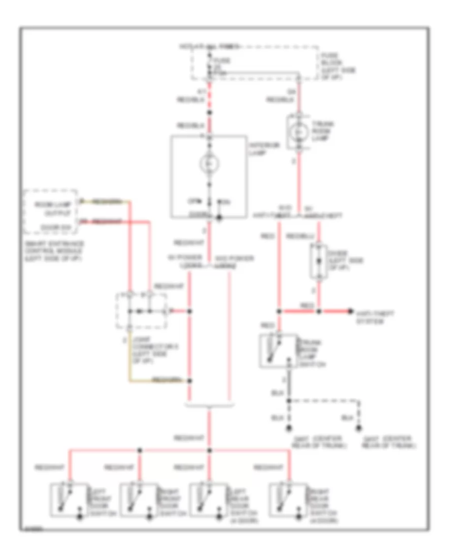 Courtesy Lamps Wiring Diagram for Nissan Sentra GLE 1996