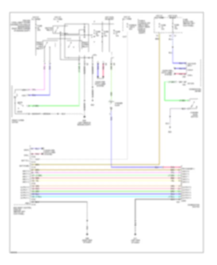 Электросхема стеклоочистителя, дворников и омывателя для Nissan 370Z Nismo 2010