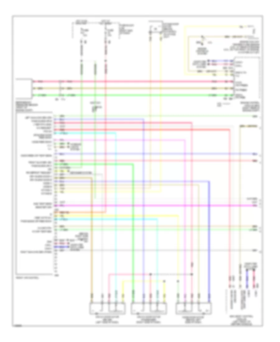 Automatic A C Wiring Diagram 1 of 2 for Nissan Frontier SL 2014