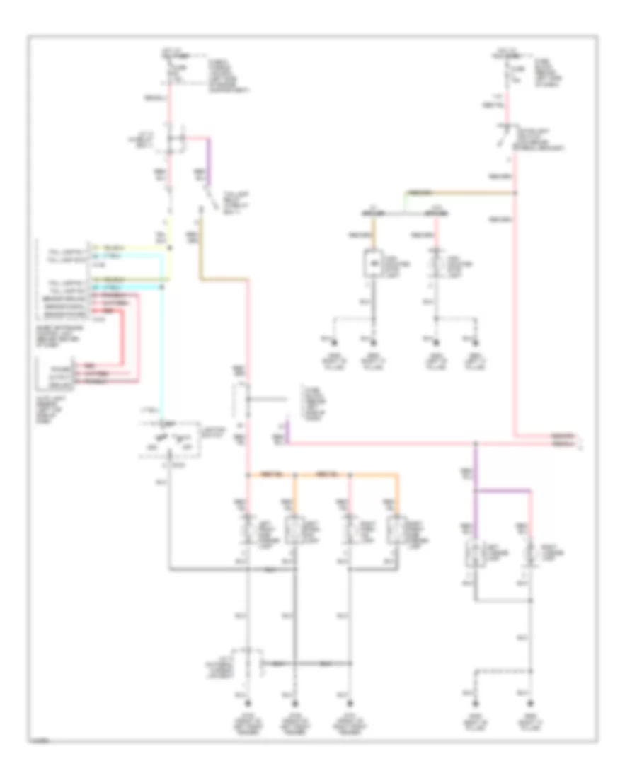 Exterior Lamps Wiring Diagram (1 of 2) for Nissan Maxima GLE 2001