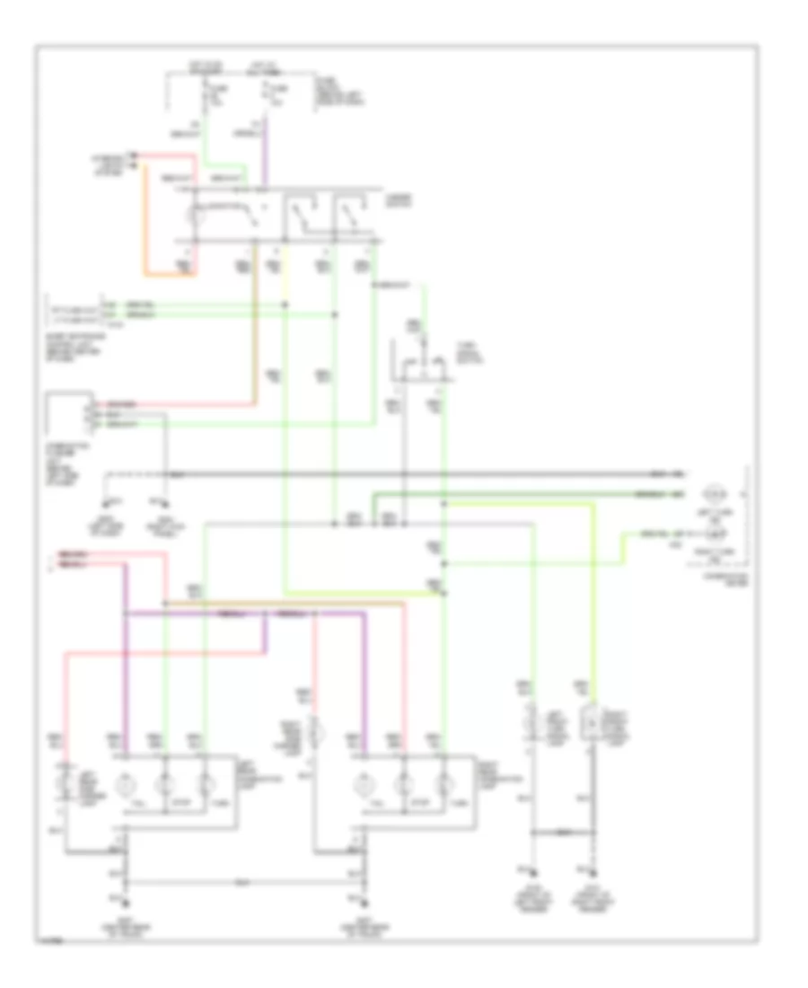 Exterior Lamps Wiring Diagram (2 of 2) for Nissan Maxima GLE 2001
