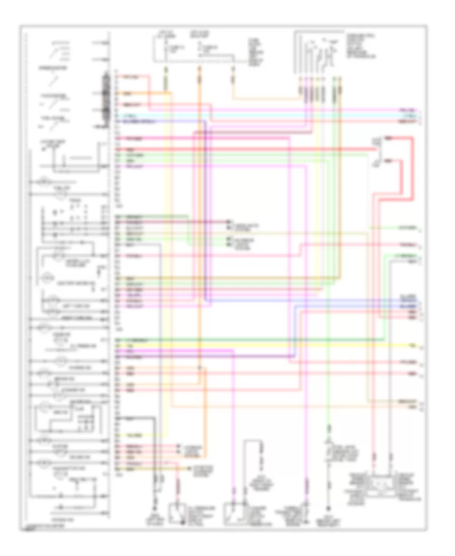 Instrument Cluster Wiring Diagram 1 of 2 for Nissan Maxima GLE 2001