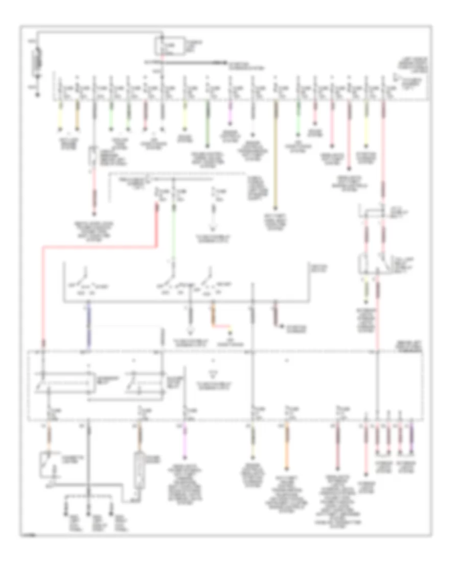 Power Distribution Wiring Diagram 1 of 2 for Nissan Maxima GLE 2001