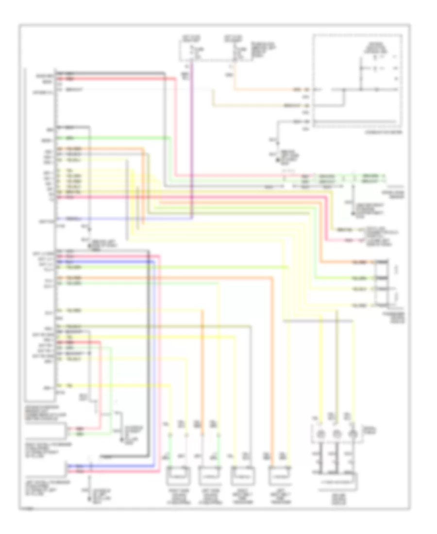 Supplemental Restraint Wiring Diagram for Nissan Maxima GLE 2001
