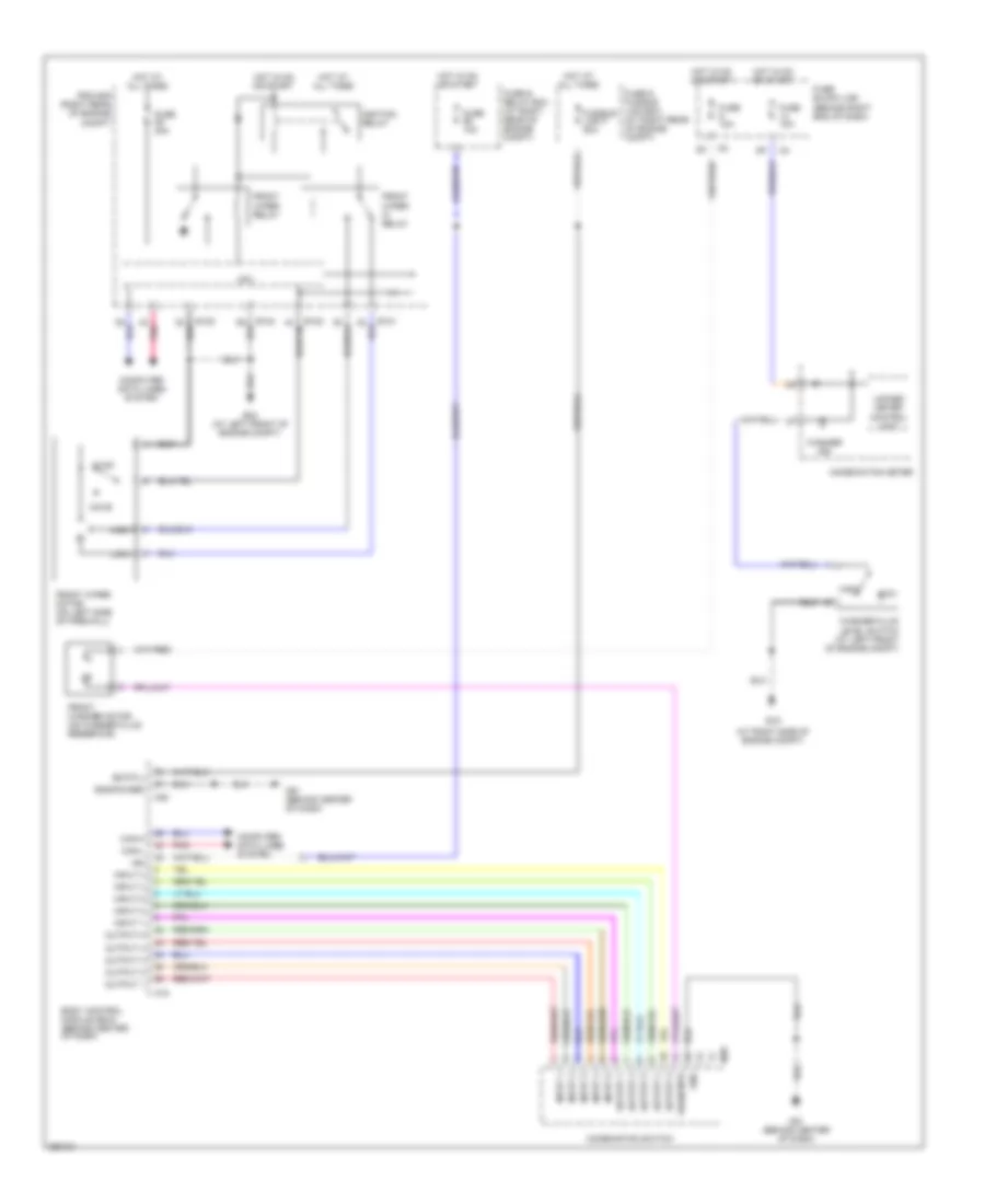Электросхема стеклоочистителя, дворников и омывателя для Nissan Titan SE 2007