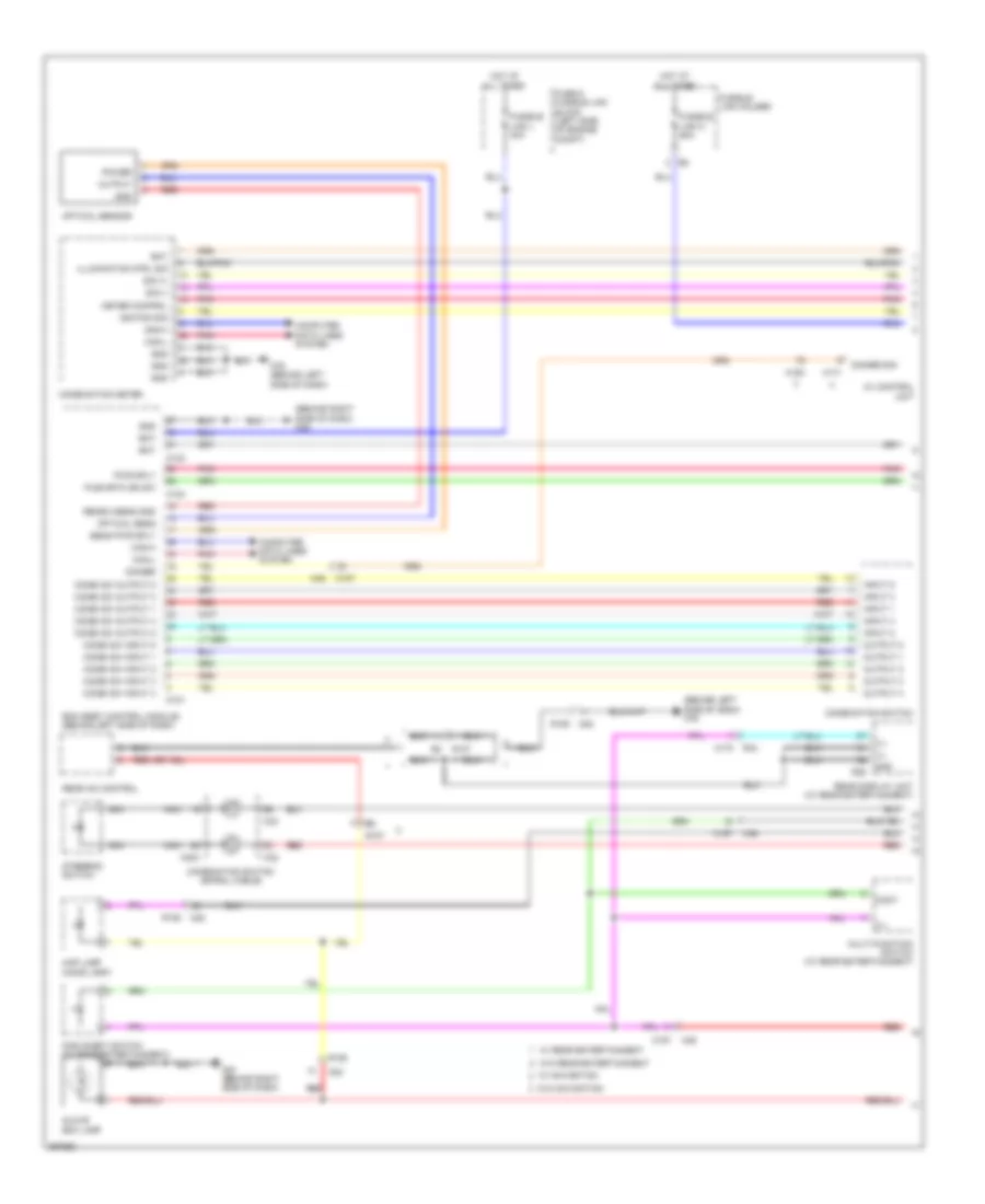 Instrument Illumination Wiring Diagram (1 of 2) for Nissan Quest SL 2014