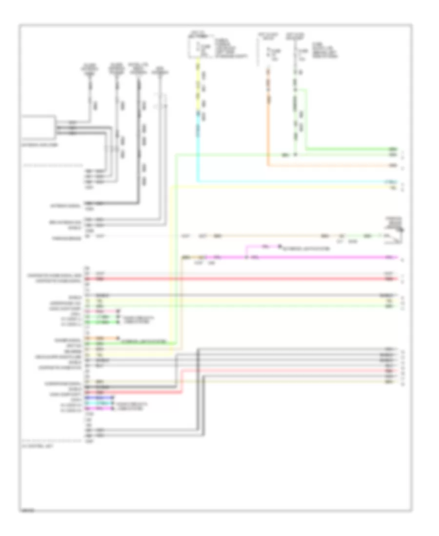 Navigation Wiring Diagram (1 of 6) for Nissan Quest SL 2014