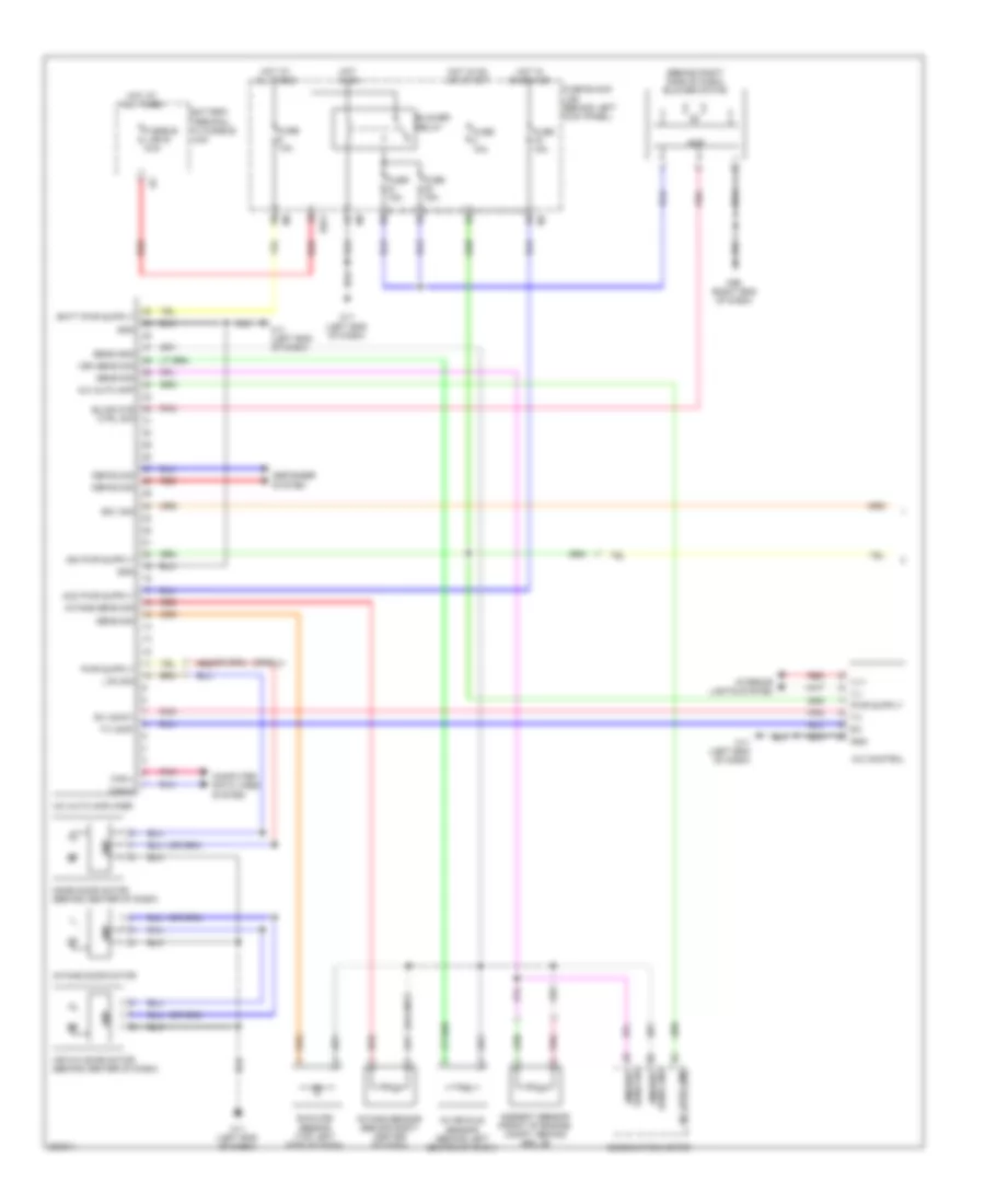 Automatic A C Wiring Diagram 1 of 2 for Nissan 370Z Touring 2010