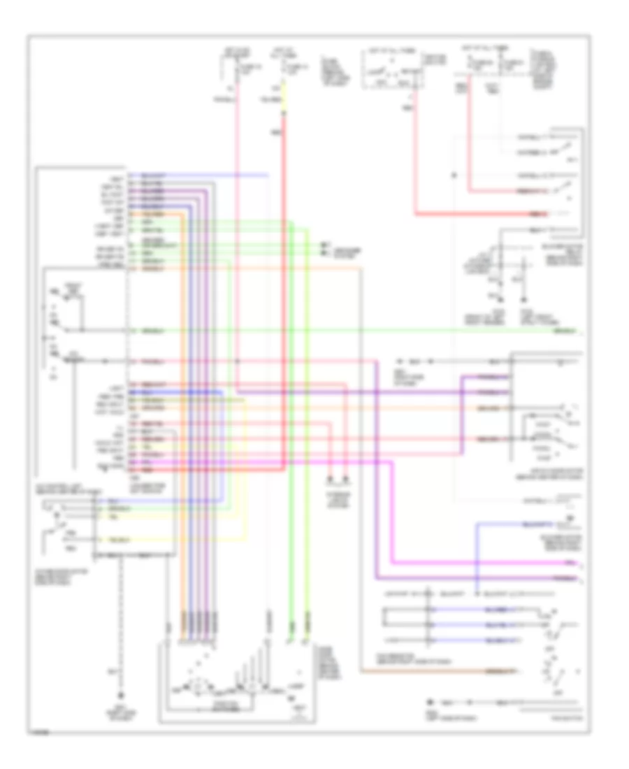 Manual A C Wiring Diagram 1 of 2 for Nissan Maxima GXE 2001