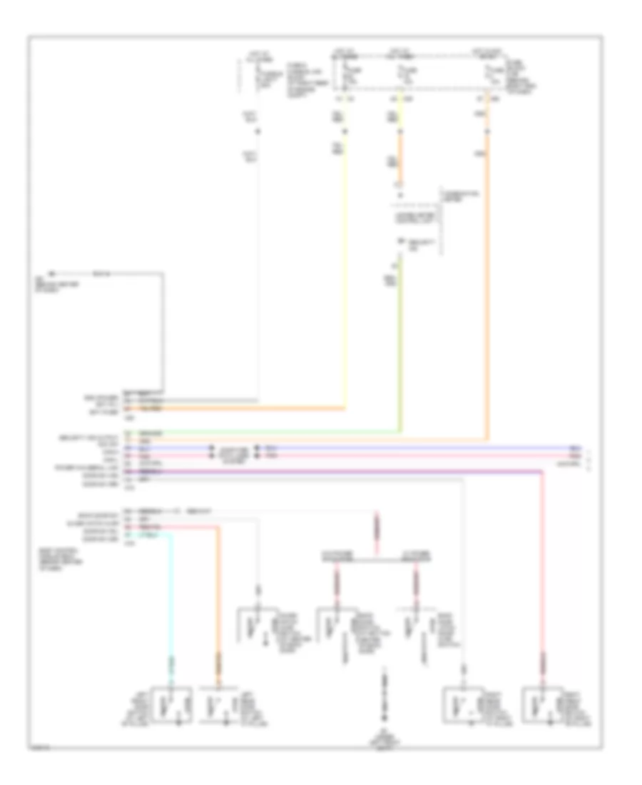 Forced Entry Wiring Diagram 1 of 2 for Nissan Armada LE 2005