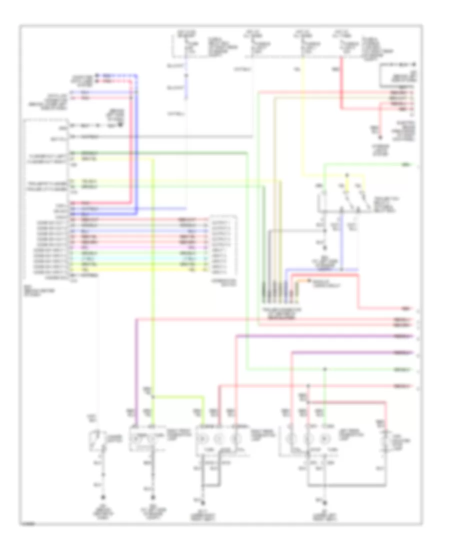 Exterior Lamps  Trailer connector Wiring Diagram 1 of 2 for Nissan Armada LE 2005