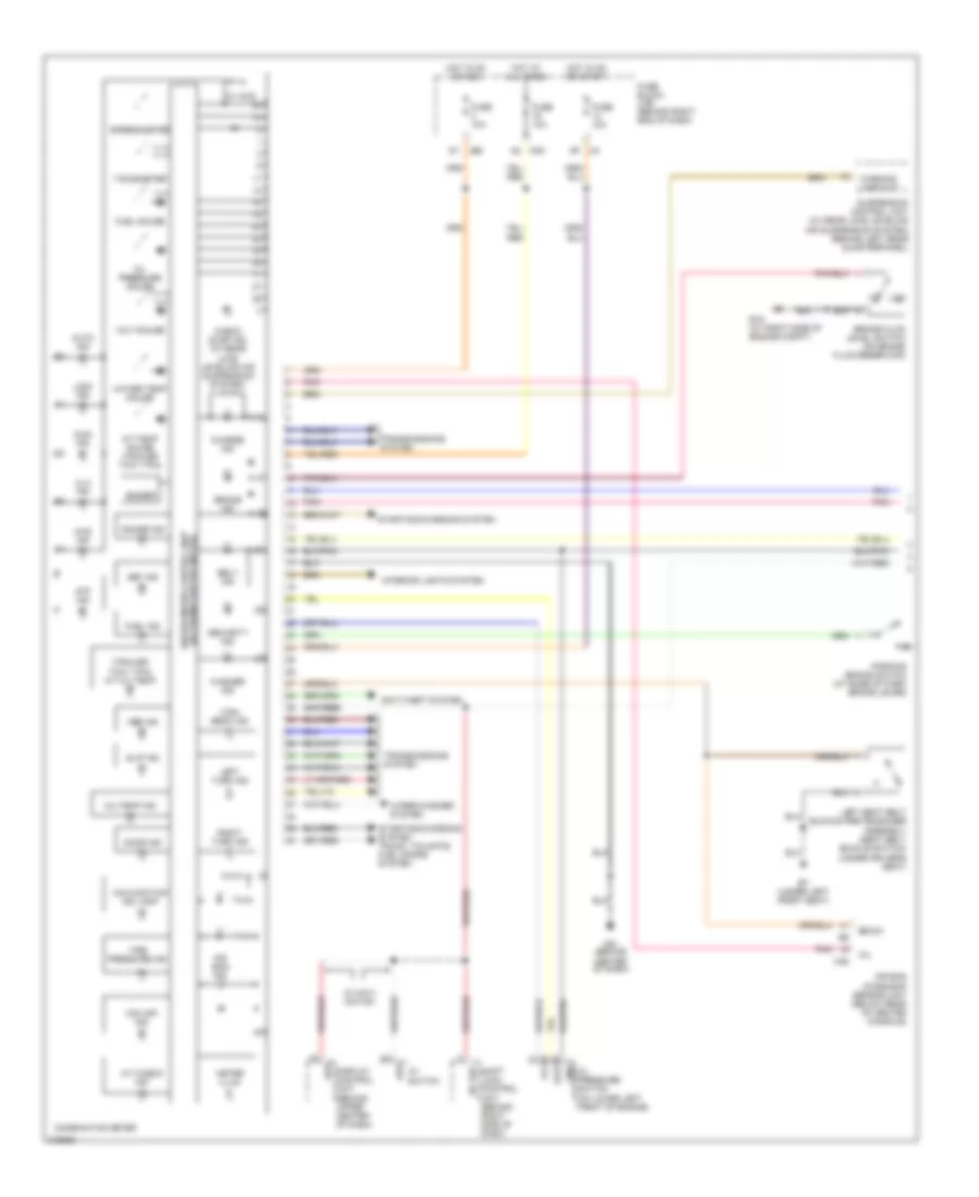 Instrument Cluster Wiring Diagram 1 of 2 for Nissan Armada LE 2005