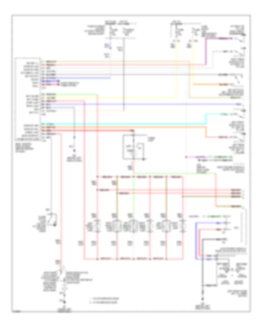 Courtesy Lamps Wiring Diagram 1 of 2 for Nissan Armada LE 2005