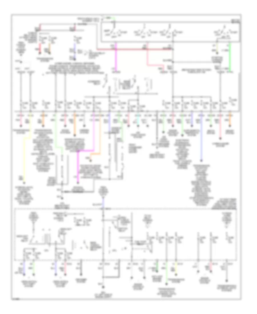 Power Distribution Wiring Diagram (2 of 2) for Nissan Armada LE 2005