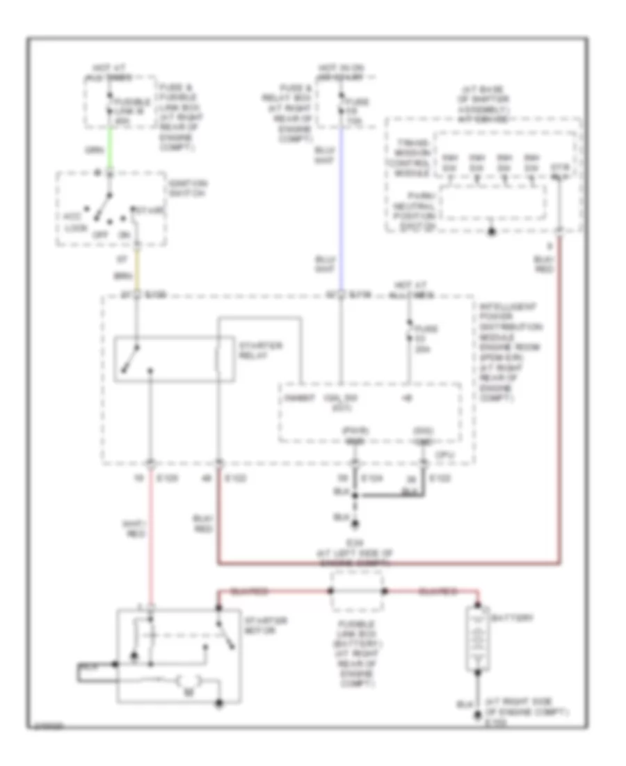 Starting Wiring Diagram for Nissan Armada LE 2005