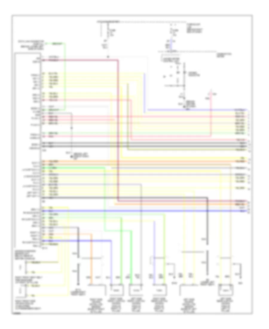 Supplemental Restraints Wiring Diagram 1 of 3 for Nissan Armada LE 2005