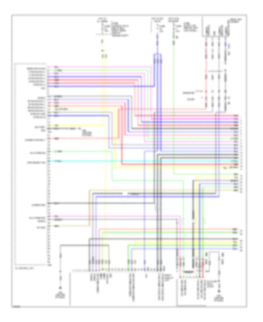 Navigation Wiring Diagram 1 of 4 for Nissan 370Z Nismo 2012