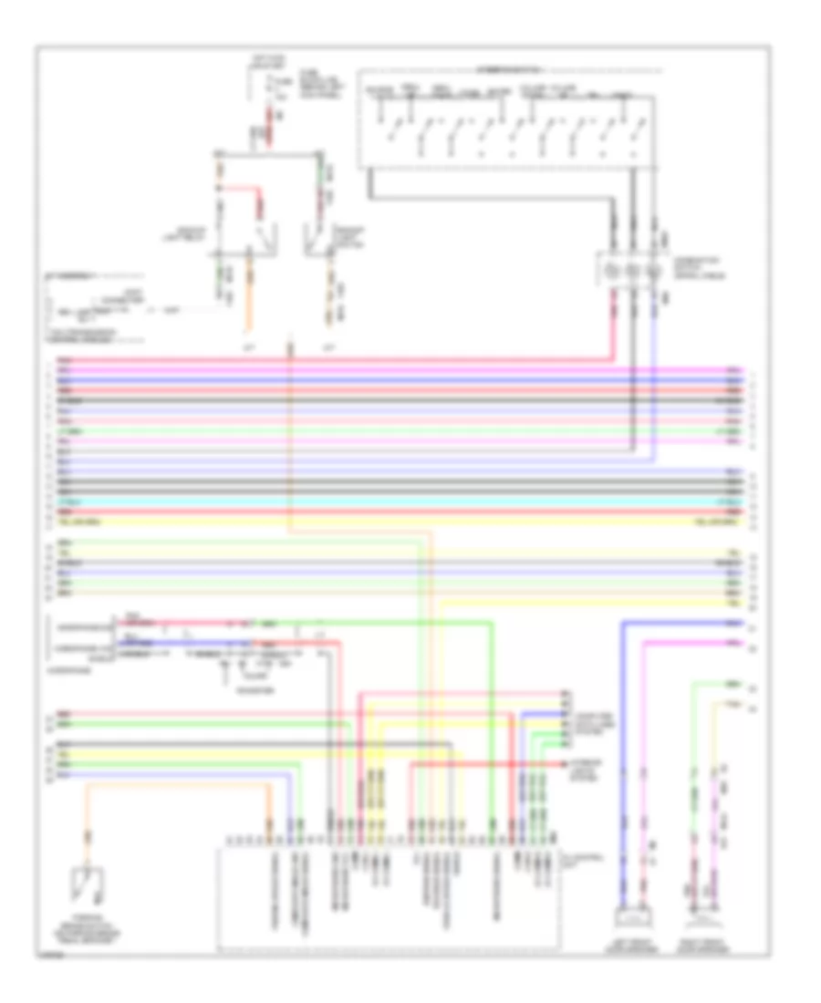 Navigation Wiring Diagram 2 of 4 for Nissan 370Z Nismo 2012