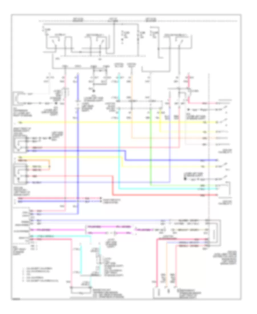 Automatic AC Wiring Diagram, Except Hybrid (2 of 2) for Nissan Altima 2010