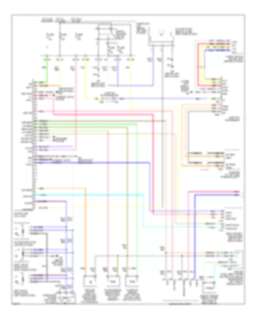 Automatic AC Wiring Diagram, Hybrid (1 of 2) for Nissan Altima 2010