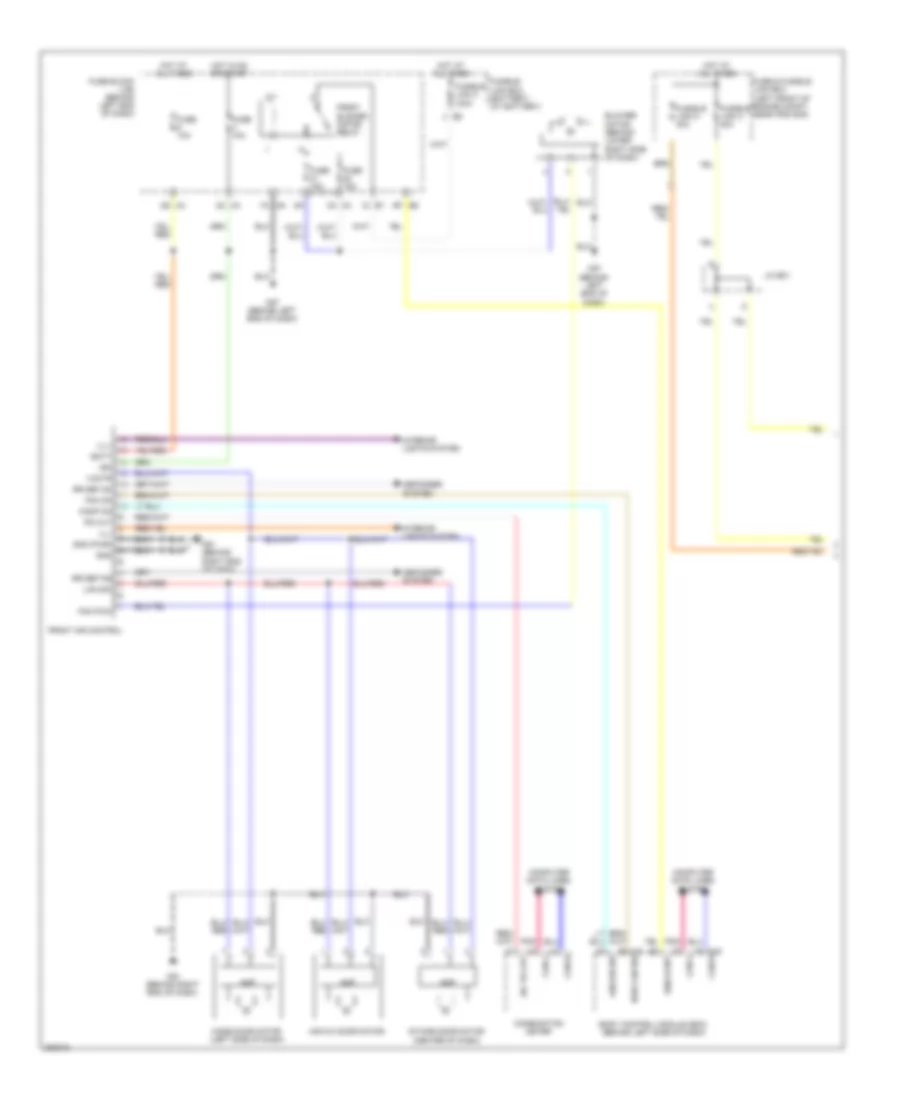 Manual AC Wiring Diagram, Except Hybrid (1 of 2) for Nissan Altima 2010