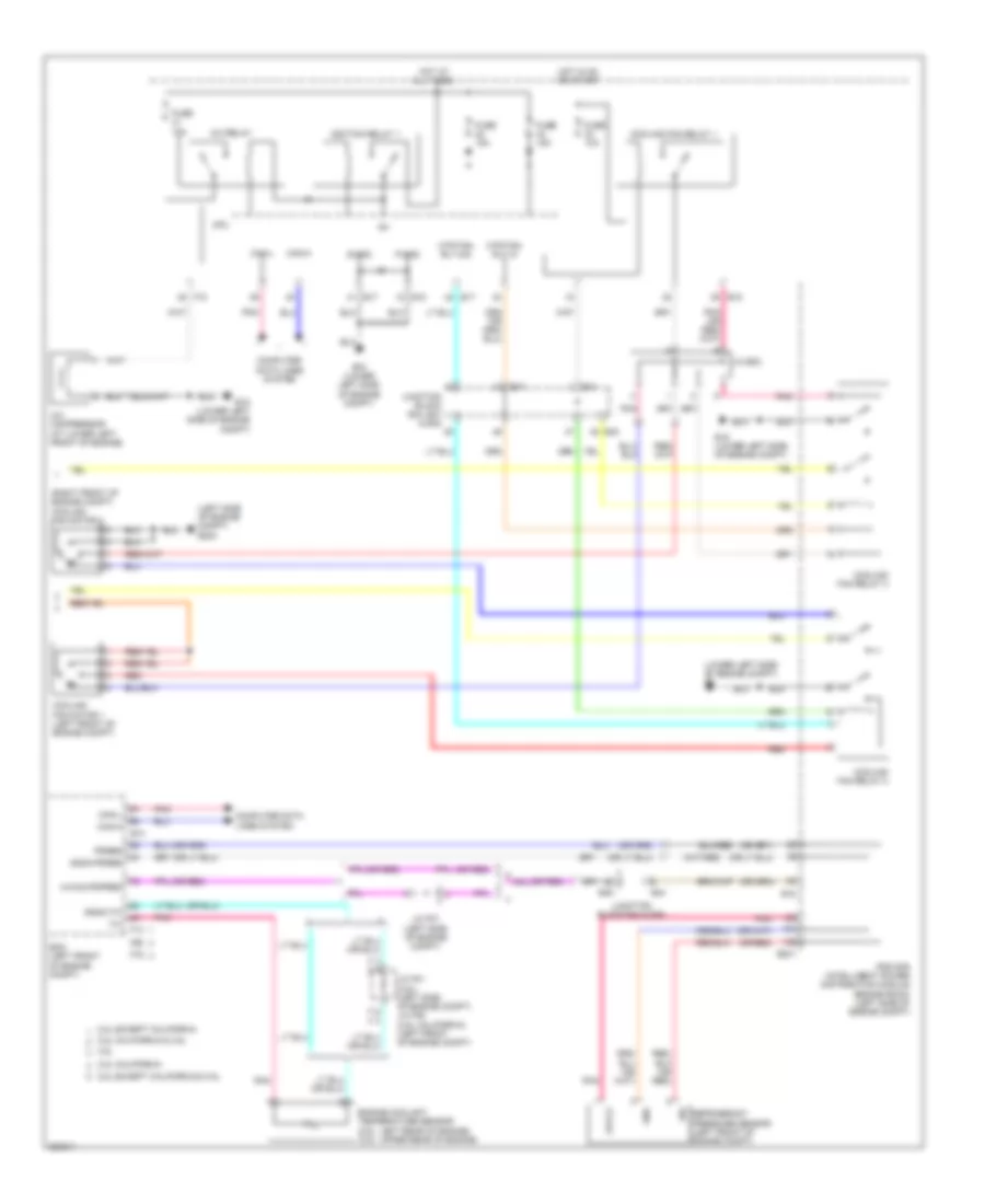 Manual AC Wiring Diagram, Except Hybrid (2 of 2) for Nissan Altima 2010
