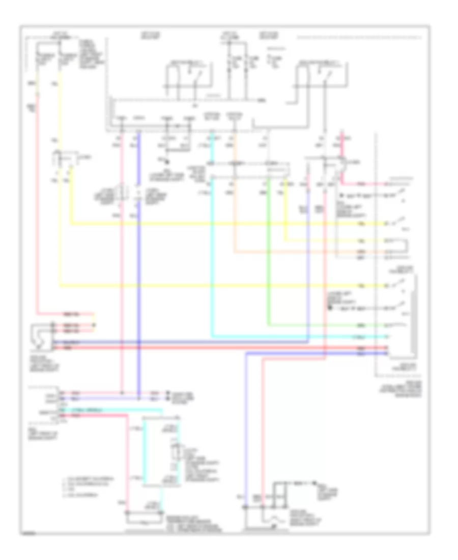 Cooling Fan Wiring Diagram Except Hybrid for Nissan Altima 2010