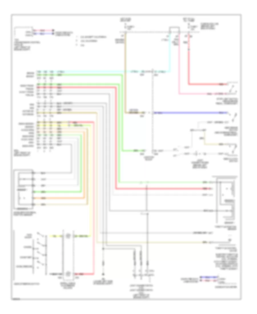 Cruise Control Wiring Diagram Except Hybrid for Nissan Altima 2010