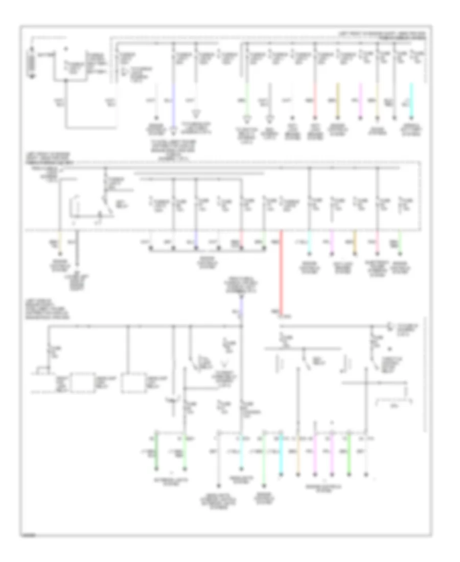 Power Distribution Wiring Diagram, Hybrid (1 of 3) for Nissan Altima 2010