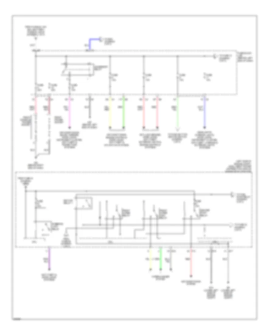 Power Distribution Wiring Diagram, Hybrid (2 of 3) for Nissan Altima 2010