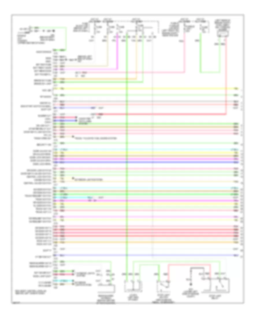 Forced Entry Wiring Diagram, Sedan (1 of 4) for Nissan Altima 2013