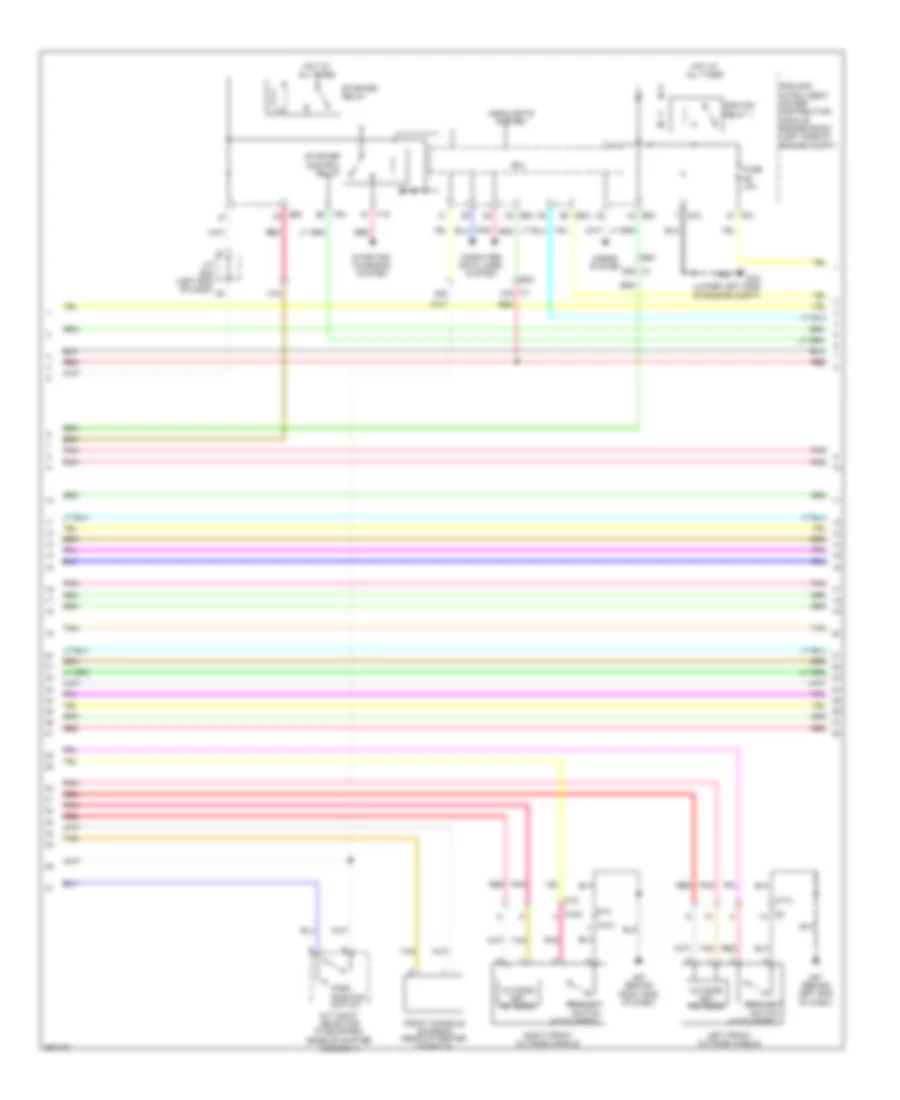 Forced Entry Wiring Diagram, Sedan (2 of 4) for Nissan Altima 2013