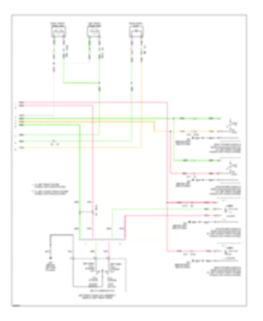 Courtesy Lamps Wiring Diagram Sedan 2 of 2 for Nissan Altima 2013