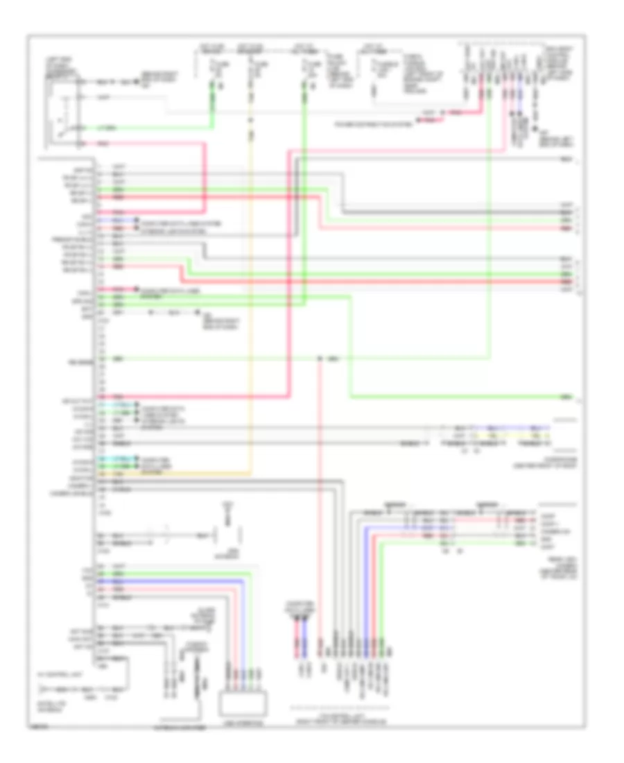 Navigation Wiring Diagram, Sedan with Bose (1 of 2) for Nissan Altima 2013