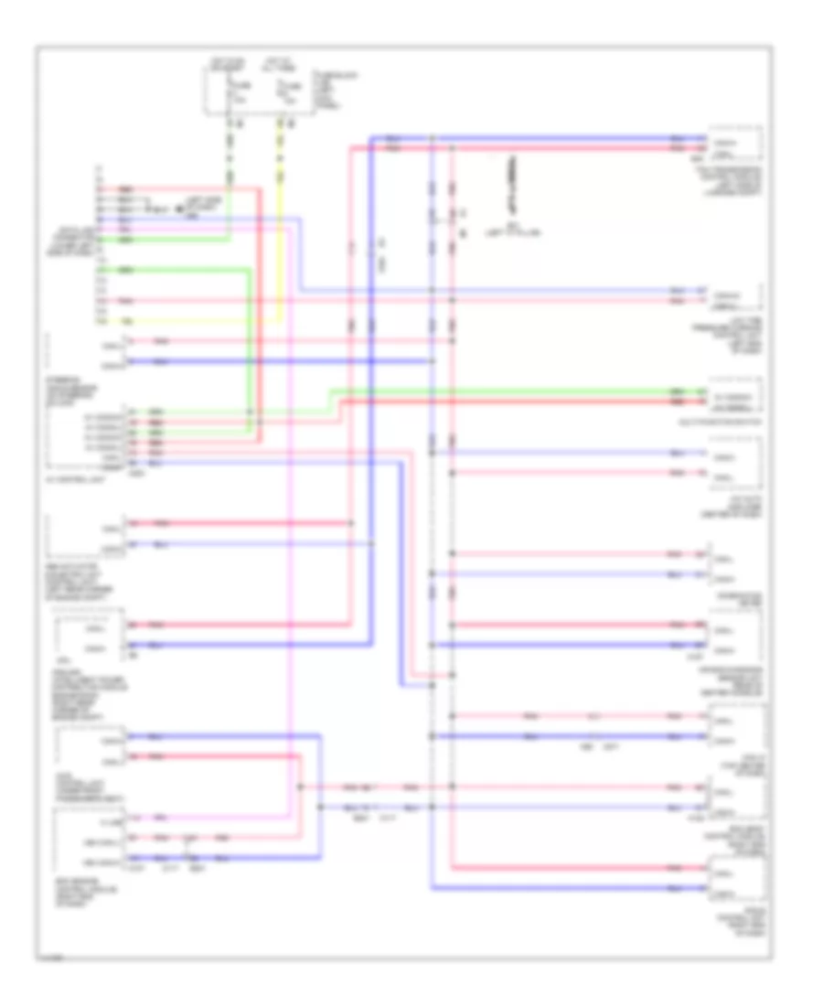 Computer Data Lines Wiring Diagram for Nissan GT-R Black Edition 2014