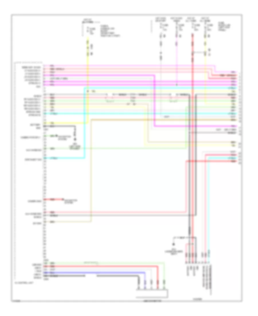 Navigation Wiring Diagram, Bose (1 of 3) for Nissan GT-R Black Edition 2014