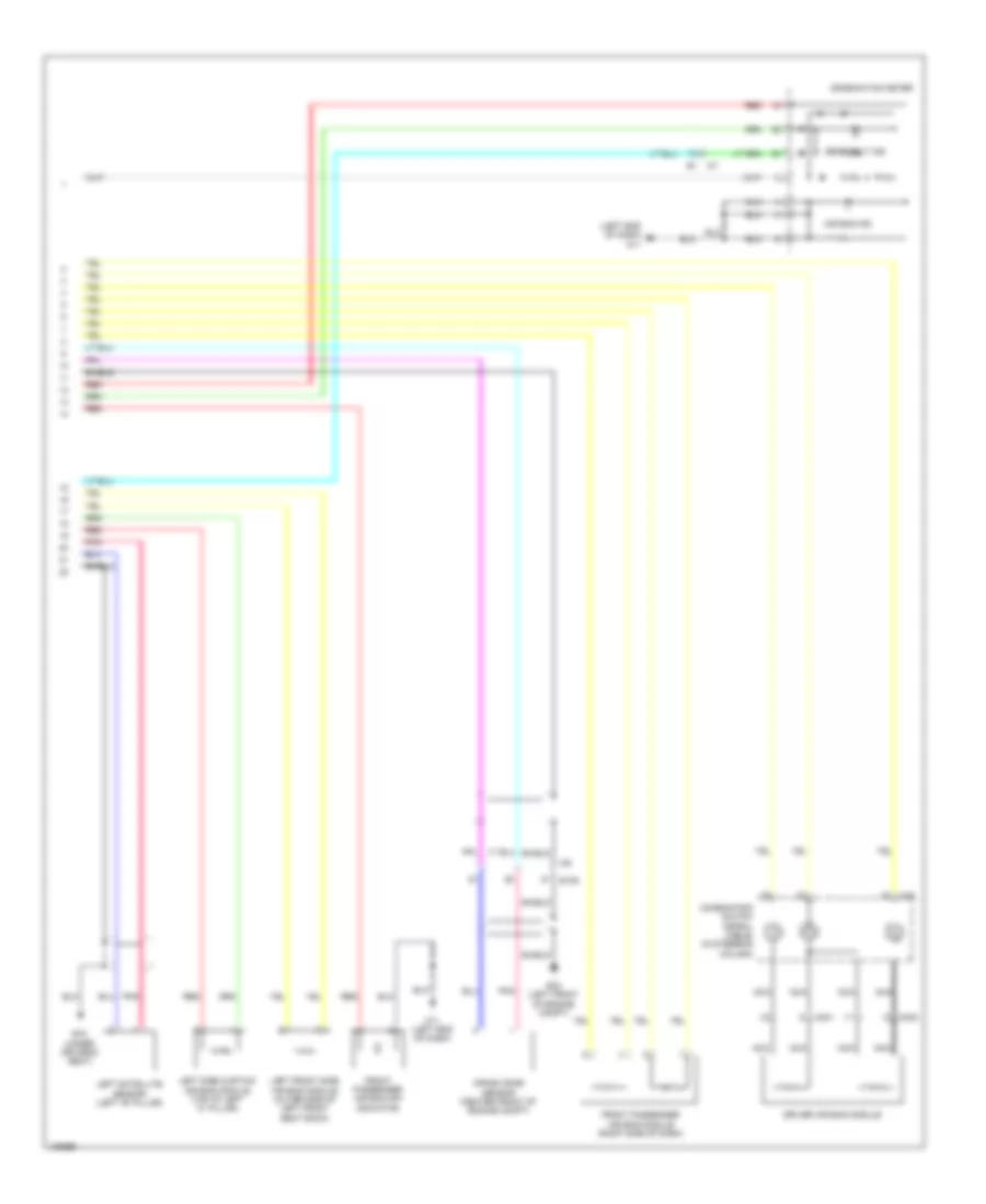 Supplemental Restraints Wiring Diagram 2 of 2 for Nissan GT R Black Edition 2014